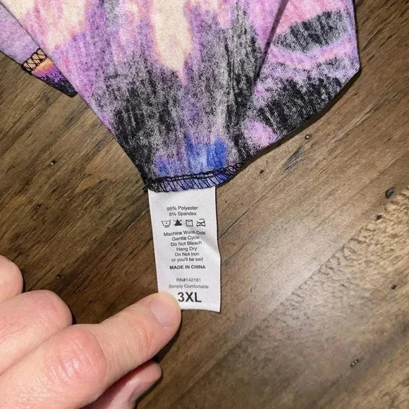 lularoe ladies/women’s long sleeve t-shirt tunic top blouse size 3X plus size - Picture 7 of 8